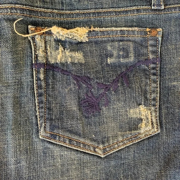 JOE’S JEANS EUC Vintage Series Denim Mini Skirt Embroidered - Picture 3 of 6